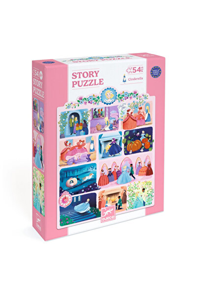 djeco Puzzle cu povestea Cenușăresei,