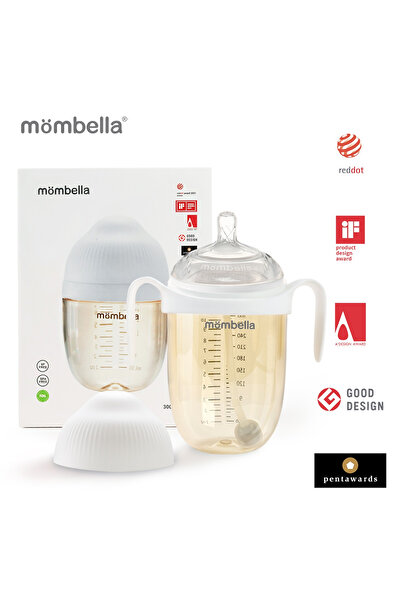 Mombella Biberon Anticolici Breast-like, 300ml, Tetina 360a, Sa Xl Flux Consi...