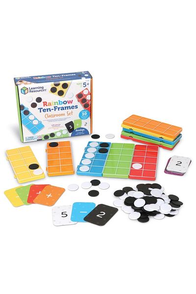 Learning Resources Set Matematic Baza 10 - Curcubeu