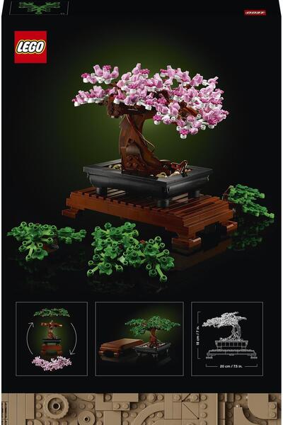 LEGO Set de construcție decorativ de colecție pentru adulți ® Icons Bonsai Tree 10281 (878 de piese)