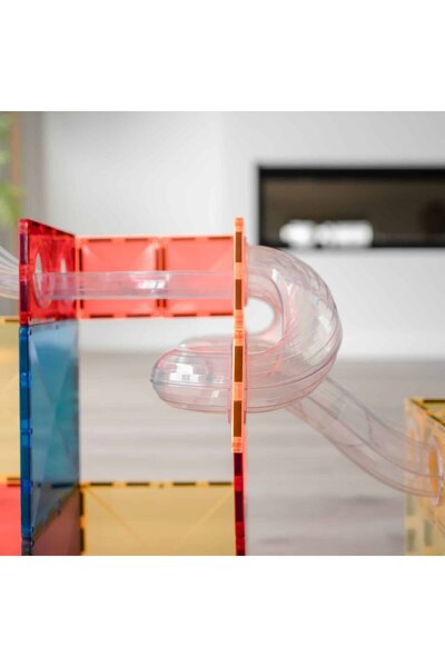 Connetix Σετ μαγνητικής κατασκευής, 66 τεμαχίων, με τρέξιμο με μπάλα, πακέτο επέκτασης τρεξίματος με μπάλα