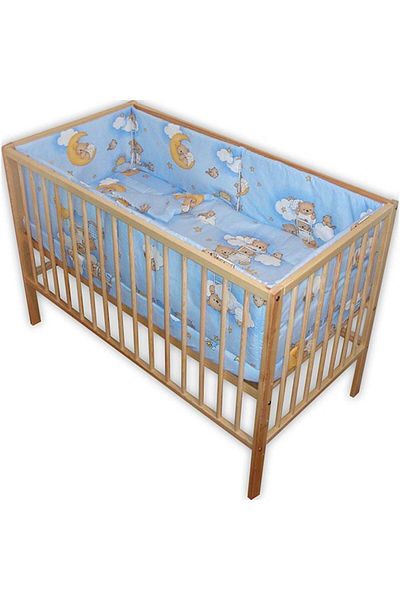 Hubners Bear Sleep Easy Crib Bedding 5 Pieces Blue