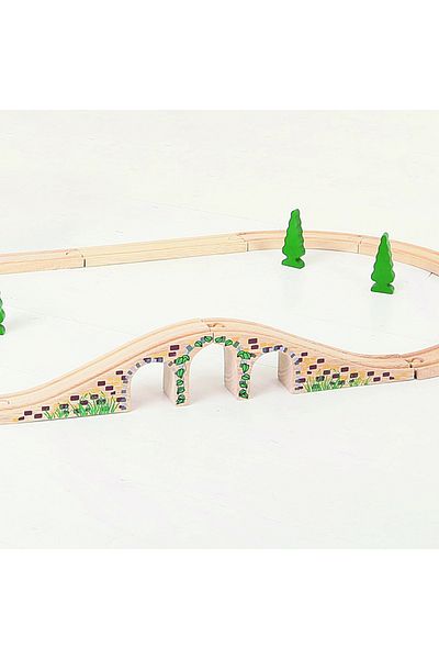 BIGJIGS Toys Arched Bridge