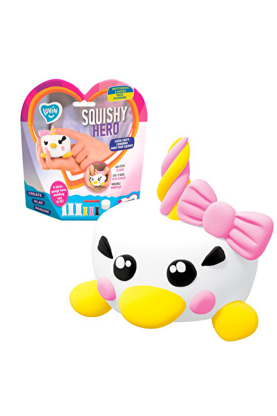 OKTO Set de pastă de modelat Air Clay cu pastă de modelat ușoară Lovin's - 6 culori - Squishy Hero - Teensy-weensy