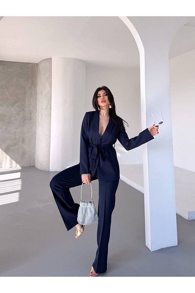 ZF BUTİK Set aus Jacke und Hose mit Gürtel