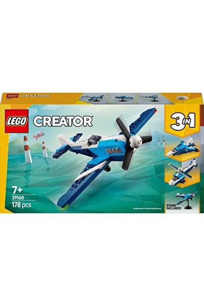 LEGO ® Creator Avion 3 în 1: Avion de curse 31160 - Kit de construcție pentru vârste de 7 ani și peste (178 de piese)