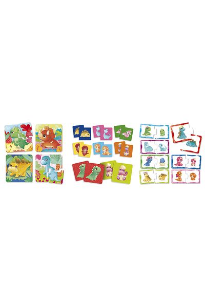 Lisciani 3 In 1 Matching Game - Dinosaur Land