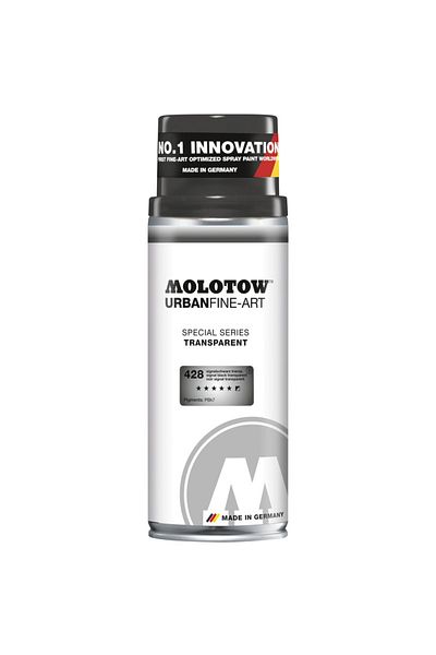 Molotow Spray Ufa 400ml Signal Black Transparent