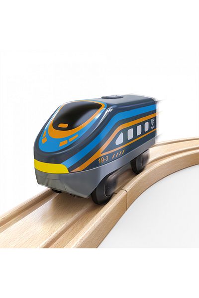 Hape Black Battery-operated Toy Locomotive For Children