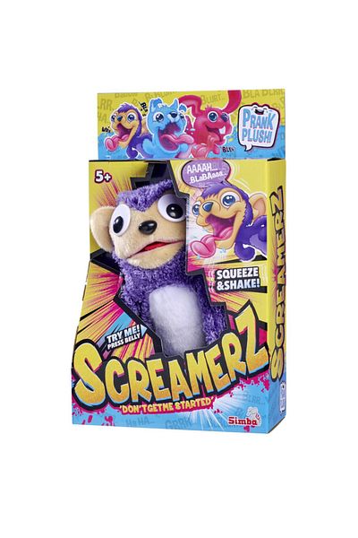Simba Screamerz Purple Monkey Plush Toy