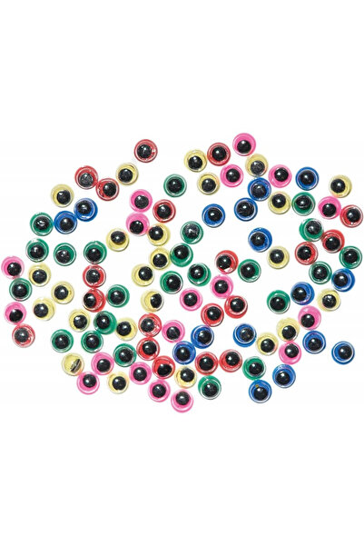 Junior Set de 100 de ochiuri colorate, accesorii pentru meșteșuguri și decora...