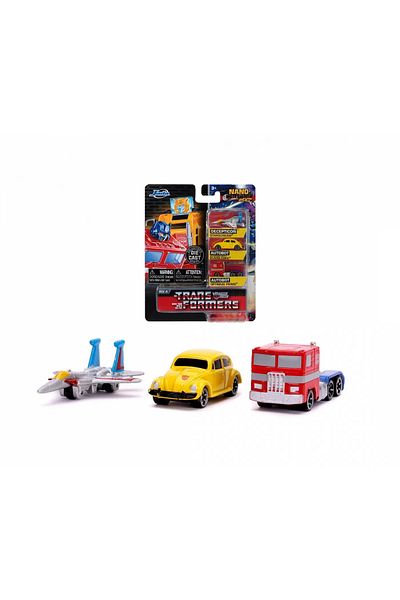Simba Transformers Set of 3 Nano Metal Cars 4cm