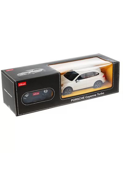 Rastar REMOTE CONTROL CAR PORSCHE CAYENNE TURBO WHITE 1 TO 24 SCALE