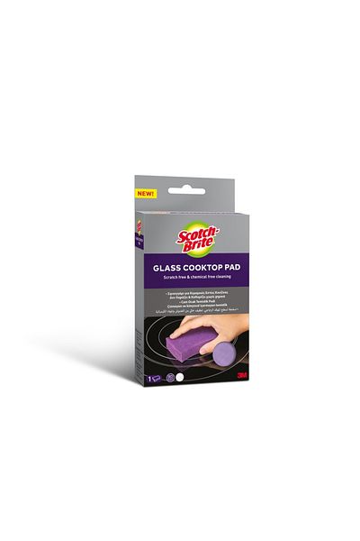 Scotch Brite Magic sponge for cleaning glass hob, stove, oven, no scratches