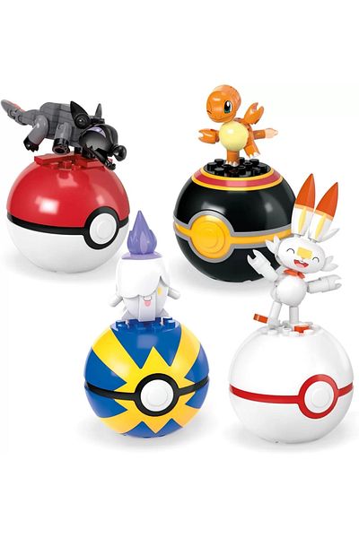 mattel Pokemon Mega Set Cu 4 Bile - Echipa De Foc