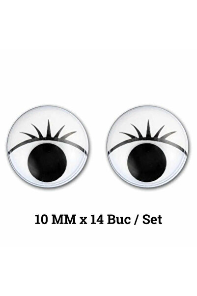 Meyco Set de globuri oculare cu gene, pupilă mobilă, accesorii pentru artizan...