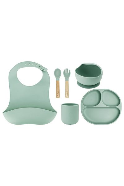 Momi Set de diversificare din silicon, Ami - Verde