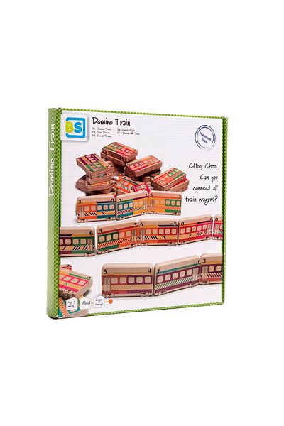 BS Toys Domino Train, Joc Educativ Din Lemn