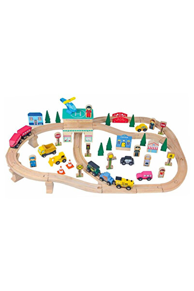 Mentari Heliportul Circuit Feroviar, 66 Piese,