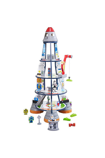 KIDKRAFT Set de joacă din lemn cu 5 niveluri, rachetă