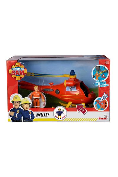 Simba Pompierul Sam Elicoperul Wallaby Cu Figurina Tom Thomas
