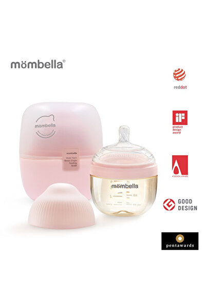 Mombella Biberon Anticolici Breast-like, 120ml, Tetina S Flux Lent, Ppsu, Old...