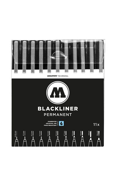 Molotow Blackliner Wallet Complete Set 11 Pcs.