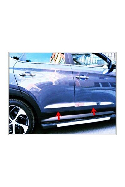 Hyundai Tucson Uyumlu Krom Yan Kapı Çıtası 4 Kapı 2015-2019 P.çelik Geniş