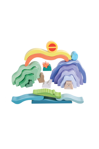 Hape Wooden Stacking Toy For Children - Nature