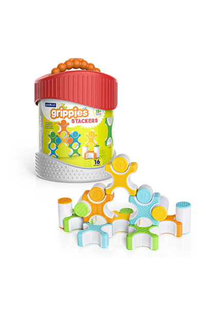 Guidecraft Grippies Stackers, set senzorial magnetic, 16 piese