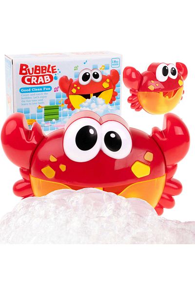 Micostore Children's Bath Toy, Crab with Soap Bubbles and Music, 15 X 23 Cm