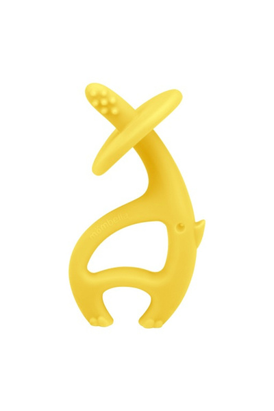 Mombella Silicone Gum Ring - Yellow Elephant