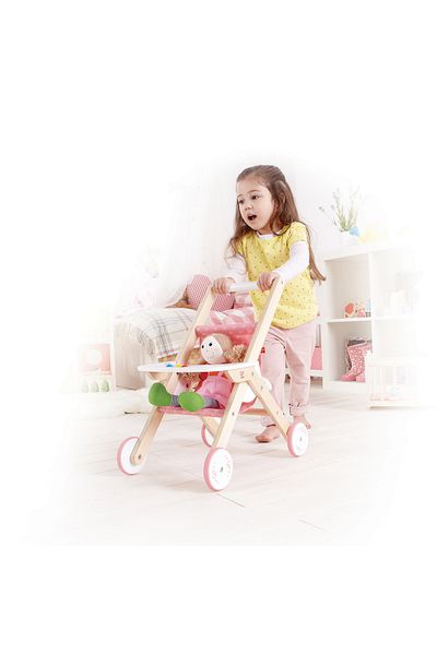 Hape Wooden Toy For Children - Classic Doll Carriage