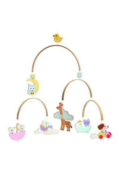 djeco Ξύλινη Διακόσμηση για Κινητά, Ζώα