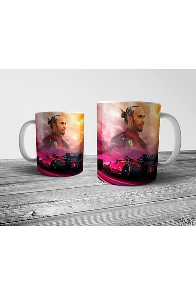 Pixxa Lewis Hamilton- F1 Formula 1 Ferrari Trophy Cup Model 2