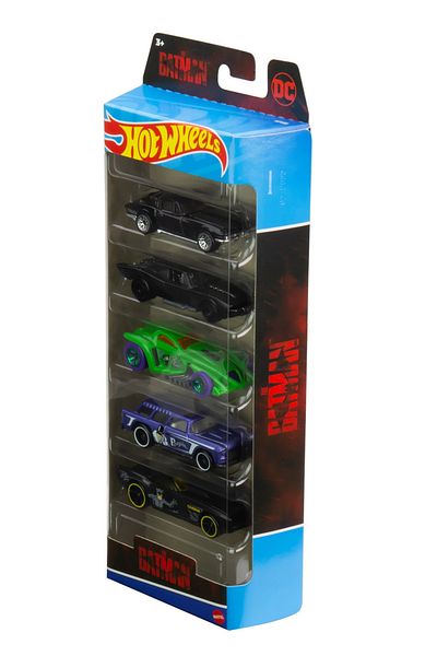 mattel Set of 5 Hot Wheels Batman cars