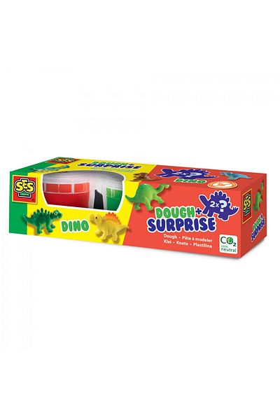 SES Creative Plastilină colorată pentru copii cu dinozauri surpriză