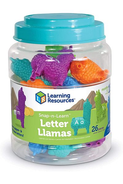 Learning Resources Lame cu litere - Set figurine cu litere mari si mic de tiper