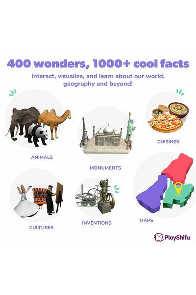 Playshifu Orboot Globe, Interactive, Educational, With Augmented Reality, In English