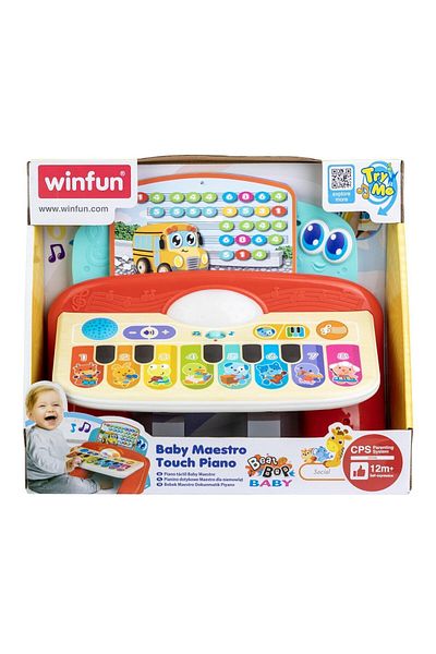 WINFUN Piano With Sounds And Lights With 8 Keys For Babies,
