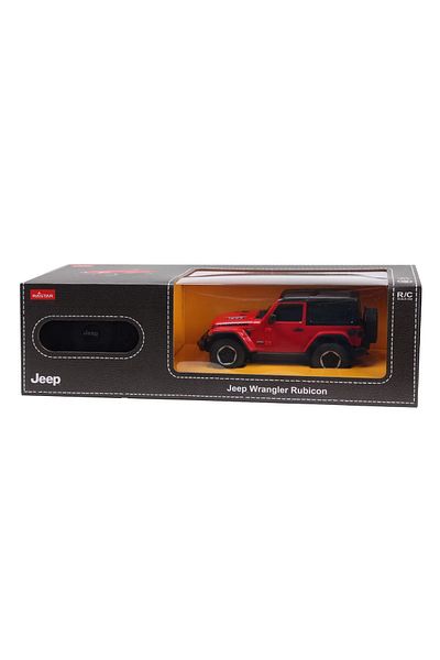 Rastar REMOTE CONTROL CAR JEEP WRANGLER JL RED SCALE 1 TO 24