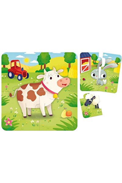 Lisciani Puzzle - On the Farm - Perfect Toy for Children's Development