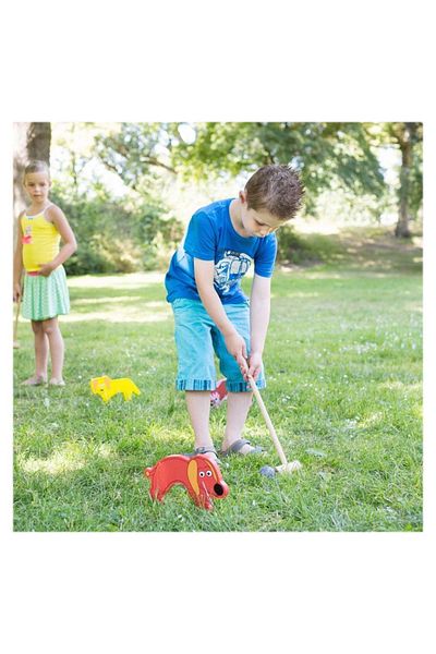 BS Toys Joc De Cricket Din Lemn, Set Pentru Copii