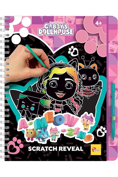 Lisciani Scratch Book - Gabby's Dollhouse & Kittens