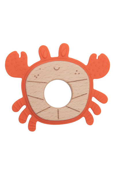 Moulin Roty Jucarie bebe Inel de dentitie Crab, Moulin Roty