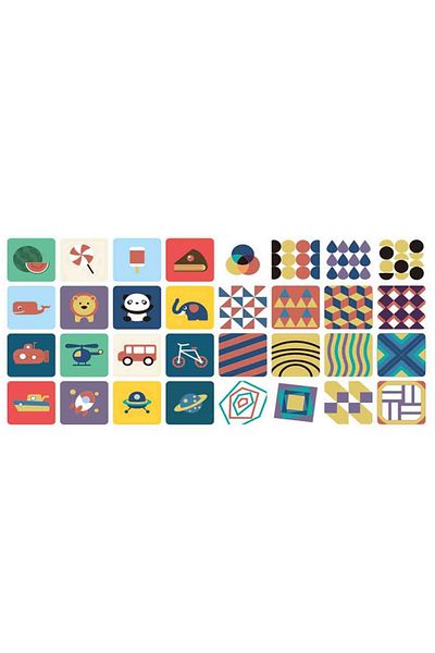 Micostore Set 16 carduri stimulare vizuala bebe 6-12 luni,cartonase bebelusi cu imagini colorate,interactive