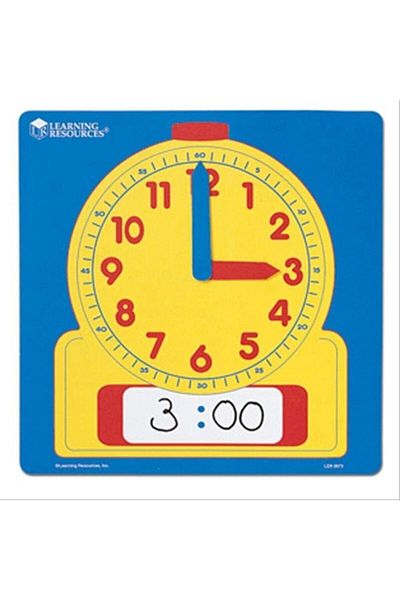 Learning Resources Summer And Erase Learning Clock