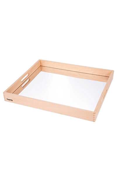 TickiT Tava Mare Din Lemn Cu Oglinda Acrilica