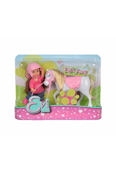 Simba Set Papusica Evi Cu Calut Alb