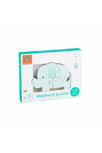 Orange Tree Toys Ξύλινο παζλ ελέφαντας,